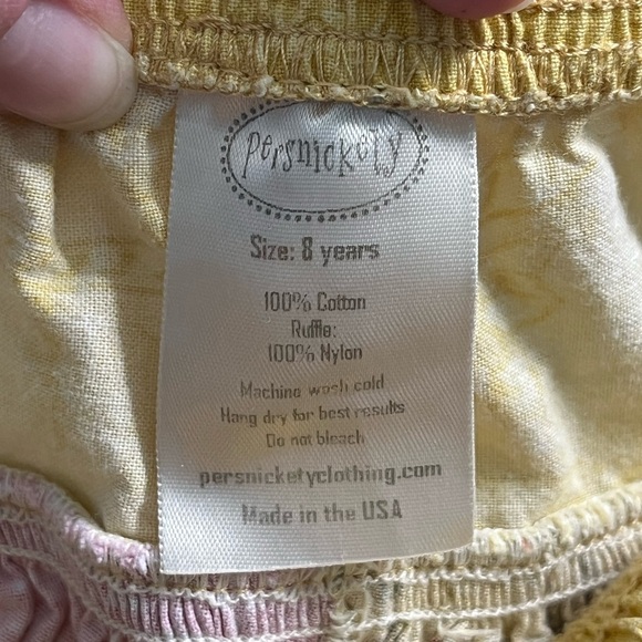 Girls Persnickety Size 8 Multi-Colored Patchwork Stripe Skirt - Picture 8 of 8